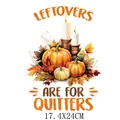 Autocollant de transfert thermique aquarelle de Thanksgiving avec citrouilles - Amorce de Citrouille (DS0764)