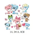 Adorable cartoon puppy dog heat transfer patches for children apparel 14.3x14.8cm - Cartoon Puppy Theme (AT0313)