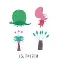 Lot de patchs thermocollants dinosaures et plantes mignons pour décoration de vêtements enfant - AT013