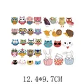 Collection d'écussons thermocollants animaux mignons pour vêtements enfant DIY 12,4x9,7cm - AT0324