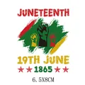 Juneteenth Black History heat transfer patch for T-shirts, durable size 6.5x8cm - 6.5x8cm Pack / Juneteenth Fist Pattern (AT1628)