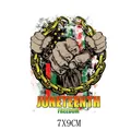 7x9cm Juneteenth Freiheit Bügelbild Hitzetransfer Aufkleber für DIY T-Shirt Druck - Ketten brechende Faust (AT1633)
