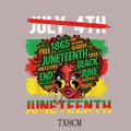 Juneteenth Black History afrikanische Frau Bügelbild für T-Shirts DIY Motiv 7x8cm - Afro Sonnenbrille Frau (AT1630)