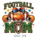 Colorful Football Mom heat transfer sticker for custom apparel decoration - Football MOM Style (DS2142)
