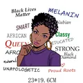 Empowered Black beauty heat transfer decal for clothing DIY printing, 23x19.6cm size - 23x19.6cm