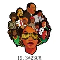 Powerful Roots Black History Month heat transfer sticker for clothing DIY 19x23cm - Powerful Roots Afrocentric Crowd (DH0795)