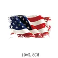 Adesivo termoadesivo bandiera americana in stile vintage per abbigliamento, 10x5.8cm - Confezione 10x5.8cm