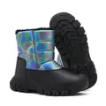Warme Winterschuhe für Kinder mit holografischem Obermaterial und rutschfester Profilsohle - 28 / Strahlendes Schwarz