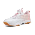 Chaussures de badminton respirantes pour enfants rose et blanc à boucle rotative pratique - 30 / Rose Blanc