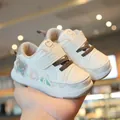 Comfortable soft-sole toddler sneakers for baby boys and girls with cute cartoon patterns - Size 16-20 (Batch of 5 Pairs) / Brown