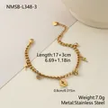 Détail du bracelet chaîne cubaine éclair doré avec dimensions et spécifications - Style Pendentif Éclair (NMSB-L348-3) / Or