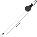 Macro view showing 60cm/23.6in retractable cable extension for heavy duty badge reel - 52mm Diameter