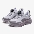 Comfortable children's breathable sports running shoes in light purple with rotary buckle - Lotus Purple