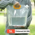 5L thickened portable folding water bag for outdoor camping and hiking - 3.3cm Caliber / 5L (5 Pieces/Pack)