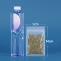 Frosted thickened self-sealing plastic food packaging bag with 9x14cm size markings - Right Angle Style / 9*14cm (100 Pieces)