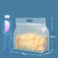 Large frosted standing food packaging bag with handle and zipper 30x23x8cm size info - Frosted Horizontal Handle (TMMSBBFZL) / 30*23+8cm (10 Pieces/Pack)