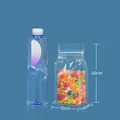 Clear transparent self-standing eight-side seal pouch for food storage 20x10x6cm size - Clear 10*20+6cm