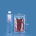 12x20cm transparent resealable plastic bag for food storage and snack packaging - Round Corner Transparent / 12x20cm (Pack of 100)