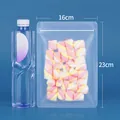 16x23cm Frosted zip-lock food packaging bag for snacks and tea storage - Round Corner Frosted / 16x23cm (100pcs/Pack)