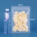 Frosted stand-up zip-lock pouch bag 18x26cm for food packaging with clear scale reference - Round Corner Frosted / 18x26cm (Pack of 100)