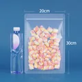 Frosted plastic stand-up ziplock bag 20x30cm for snacks - Round Corner Frosted / 20x30cm (Pack of 100)