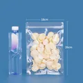 Transparent self-sealing plastic food storage bag for snacks, dimensions 18x26cm - Round Corner Transparent / 18x26cm (Pack of 100)
