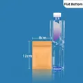 Small 8x12cm orange flat bottom kraft paper self-sealing pouch for tea and food packaging - Flat Bottom Style / 8*12cm (25 Silk)