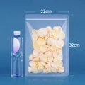 Extra thick frosted flat-bottom ziplock food packaging bag, 22x32cm size for snacks - Round Corner Frosted / 22x32cm (100 Pieces/Pack)