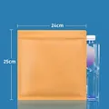 24x25cm Flat bottom kraft paper zip-lock bag for tea packaging - Flat Bottom Style / 24*25cm (25 Silk)