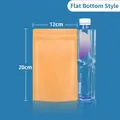 12x20cm flat bottom kraft paper pouch for tea storage and moisture-proof sealing - Flat Bottom Style / 12*20cm (25 Silk)