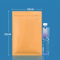 Waterproof flat-bottom kraft paper resealable pouch measuring 22x32cm for tea storage - Flat Bottom Style / 22*32cm (25 Silk)