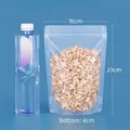 Sachet alimentaire transparent dépoli, 16x23cm avec bouteille d'eau pour référence. - 16*23+4cm 20 Soie