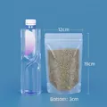 Sachet stand-up givré transparent 12x19x3cm pour stockage alimentaire scellé - 12*19+3cm 20 Soie
