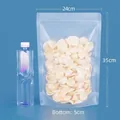 Grand sachet transparent dépoli 24x35x5cm avec fermeture éclair pour collation - 24*35+5cm 22 Soie