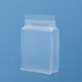 Frosted transparent eight-side seal stand-up pouch with zipper closure for snack storage - Frosted Style / 14*24+6cm