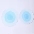 Nordic style gradient blue and white circular woven cotton placemats for elegant dining table - 12-Piece Set / Clear Blue
