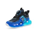 Elektrisch blaue Kinder-Sportschuhe mit Mesh-Obermaterial und praktischem Drehverschluss-System - Schwarz Blau