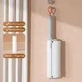 White lint roller with orange hook and 60-sheet tearable roll paper set - 1 Handle + 1 Roll / 19cm (60 Sheets) / Grayish White
