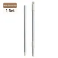 Replacement white telescopic rod for long handle lint roller hair remover set - Telescopic Long Pole / 1 Set / White