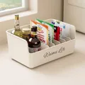 Organizador de condimentos de cocina estilo crema con divisores para especias - Con Divisores / Crema
