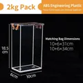 Transparent ABS rice brick shaping mold with internal size 10x6x18.5cm for 1kg bags - 1kg Specification / 10+6*31/34cm (Mold Height 18.5cm)