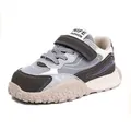 Zapatillas chunky de moda para niños con suela texturizada durian en gris y blanco - 26 / Azul