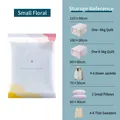 Durable vacuum compression storage bags in multiple sizes for clothes and bedding - 100x80cm / Flower
