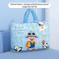 Large Oxford storage bag for kindergarten quilts with Paper Airplane Boy design - L / Airplane Boy