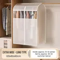 Extra wide hanging garment dust cover for wardrobe storage, 120x80x60cm long version - Bold-Long / 80x60x120cm