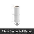Replacement 19cm lint roller refill single roll with 3.8cm inner diameter for clothes - Single Roll / 19cm / White