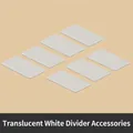 Paquete de 7 divisores blancos translúcidos para cajas de almacenamiento de condimentos - Accesorio Divisor Individual / Juego de 7 piezas / Transparente