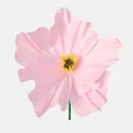 Primer plano de una gran flor de amapola rosa hecha a mano en papel crepé para decoración - Rosa (Cabeza de Flor 60cm) / 60CM / Rosa