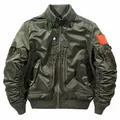 Classic olive green MA-1 flight jacket featuring tactical pockets and military velcro patches - S / Tops / Army Green