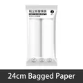 24cm breite Fusselrollen-Nachfüllpackung mit 2 Rollen für Kleidung und Tierhaarentfernung - Abgepackte Ersatzrollen / 24cm/60 Blätter/2 Rollen / Weiß